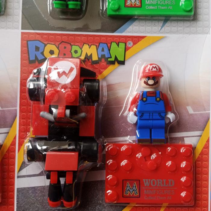 Gambar mainan anak brick Mario kart - Merah dari kiosAIZA undefined Tokopedia