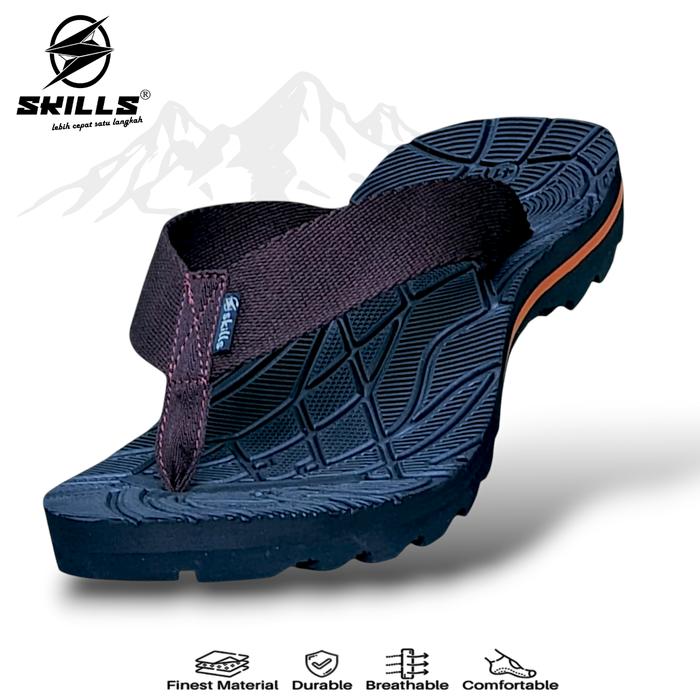 Gambar Skills Sandal Gunung Pria Wanita Outdoor Sakti Original Anti Licin Warna Nyaman Enteng Kuat Size 38-44 - Cokelat, 38 dari SKILLS Barqun Indonesia undefined Tokopedia