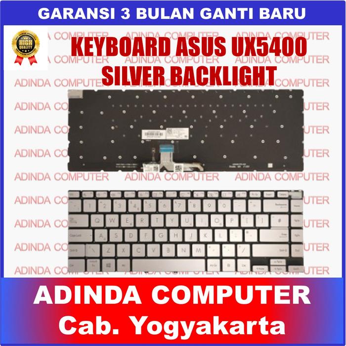 Gambar Keyboard Laptop Asus Zenbook 14x OLED UX5400 UX5401 - Silver Backligh dari Adinda Computer Yogyakarta undefined Tokopedia