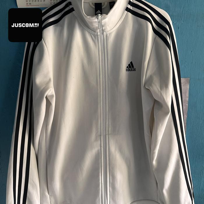 Gambar Jaket Adidas Tracktop Zipper Warna Putih Bersih Size M 100% Original dari Justo Computer undefined Tokopedia