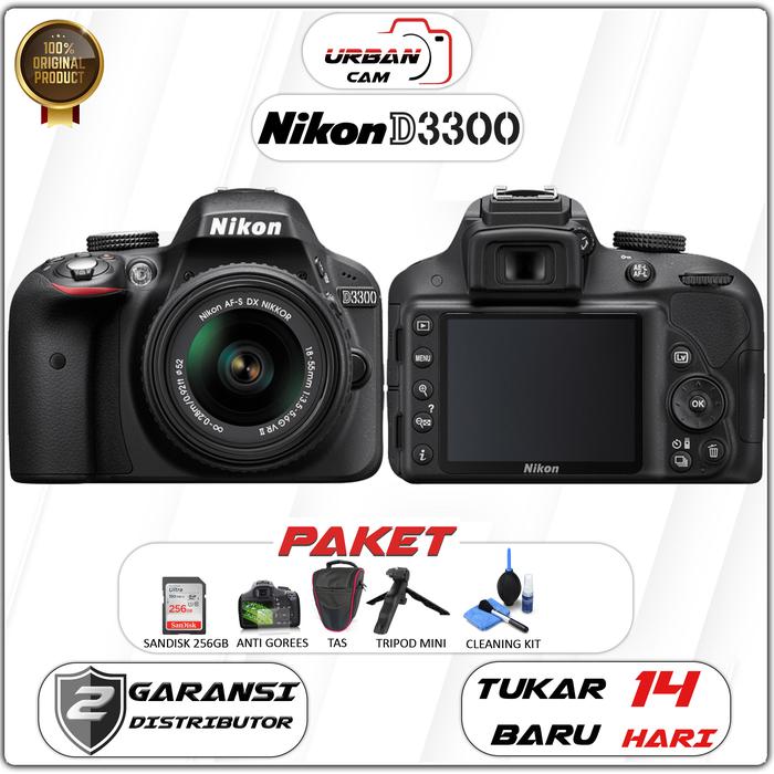 Jual Nikon D3300 KIT AF-S DX NIKKOR 18-55mm f3.5-5.6G VR / NIKON