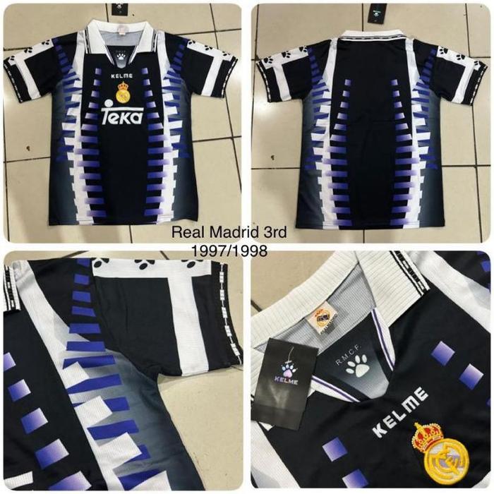 Gambar Jersey Bola Retro Grade AAA Real Madrid 3rd 1997/1998 - Jersey saja, S dari CV BASKARA undefined Tokopedia