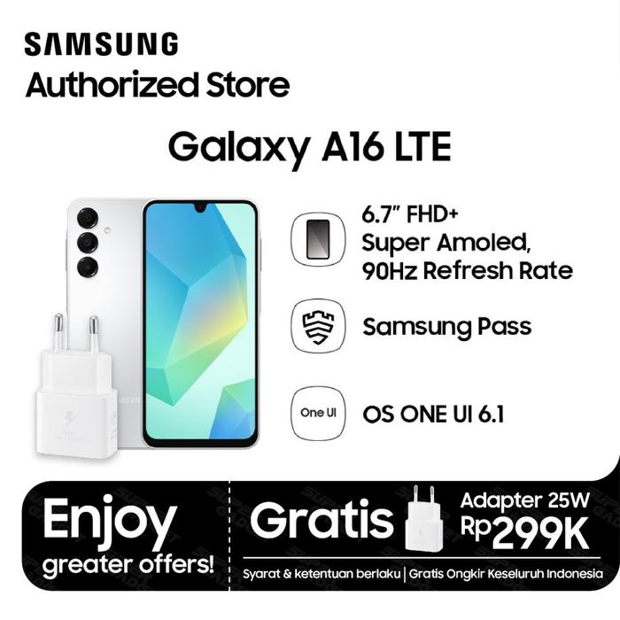 Gambar Samsung Galaxy A16 4G LTE 8/128GB | Processor : Helio G99 - Grey dari Atlantic - Mobile Authorized undefined Tokopedia