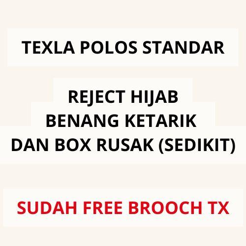 Gambar PART 2 BOX TEXLA SCARVES POLOS BY UMAMA SCARF FREE BROOCH  110x110 cm - RIJEK dari Skofficialstore undefined Tokopedia