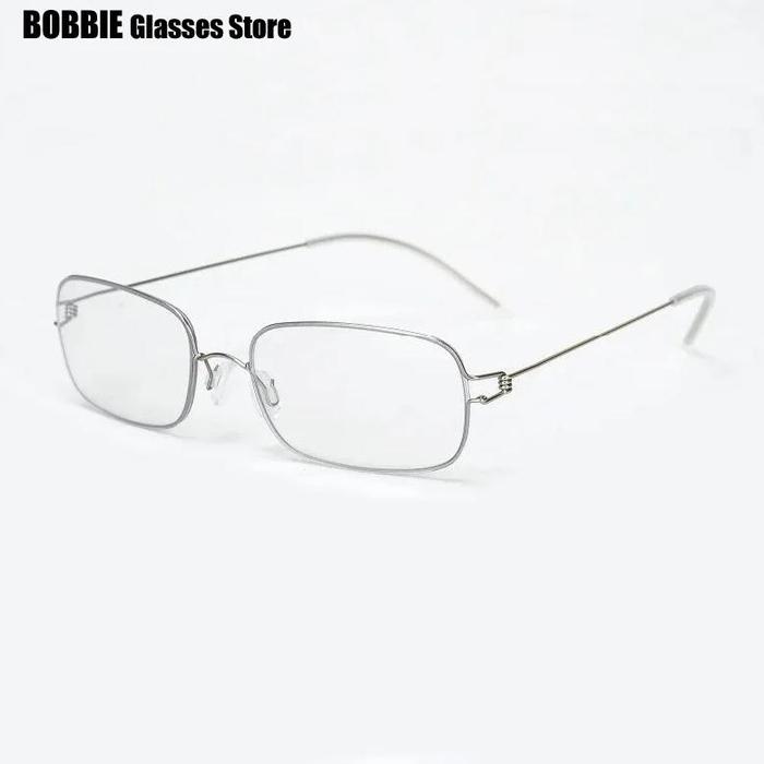 Gambar Glasses Frames Men Air Titanium Rim Screwless Eyewear Eyeglasses Women Morten Round Square Oval Denmark Brand Korean Design New - Avis silver dari DOT ON undefined Tokopedia