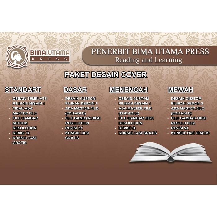 Gambar Desain Cover Buku Sampul Buku - Dasar dari Bima Utama Press undefined Tokopedia
