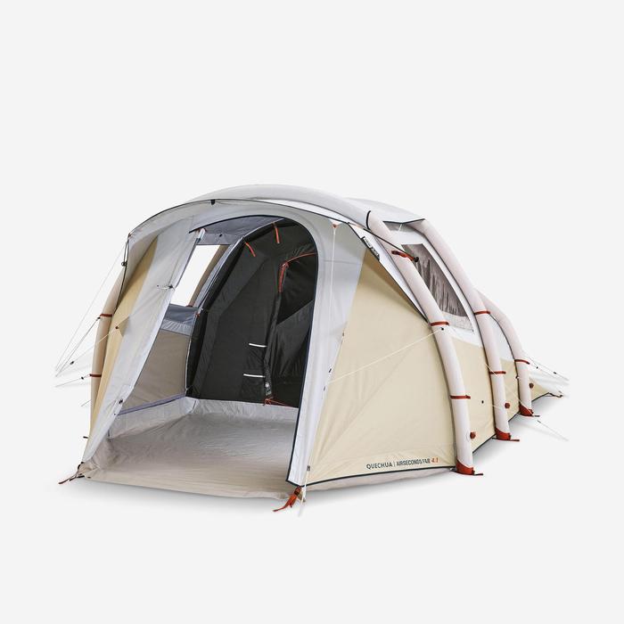 Gambar Tenda Camping Sultan 4.1 XL Air Second Family Fresh Black Beige dari Raytob Outdoor undefined Tokopedia