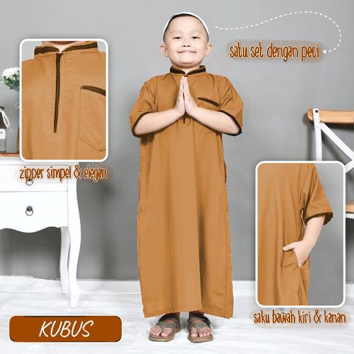 Gambar Jubah Anak Laki Laki Bilal 1-12 Tahun Baju Gamis Kekinian GRATIS PECI DAN TASBIH - Kubus, XS dari Adorable Yara undefined Tokopedia