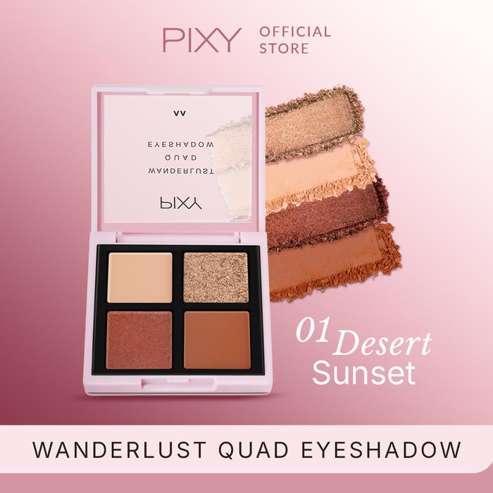 Gambar PIXY Wanderlust Quad Eyeshadow - Desert Sunset dari Pixy Official Store undefined Tokopedia
