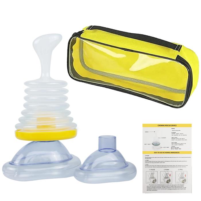 Gambar 4Pcs/Set First Aid Kit Choking Device Adults & Children 2 Size Choking Rescue Kits Home Asphyxia Rescue Device Anti Suffocaation - Yellow Suit X 1 dari Medikayasa undefined Tokopedia