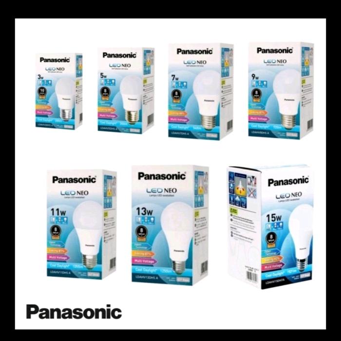 Gambar lampu pijar bolam bulb led 3w 5w 7w 9w 11w panasonic bohlam - 3 WAT PANASONIC, SINAR PUTIH dari eco led lighting undefined Tokopedia