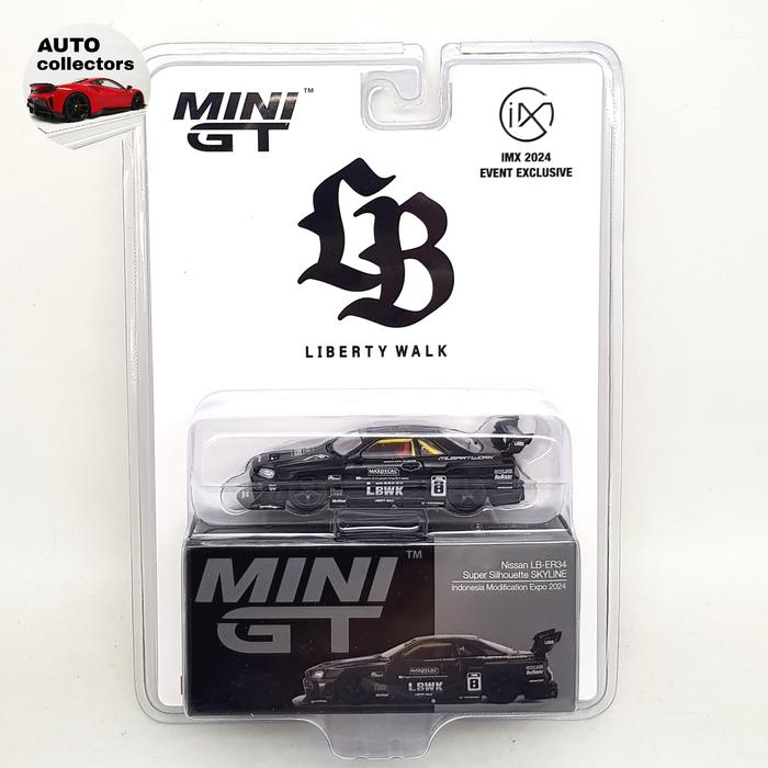 Mini GT 797 Nissan LB R34 Skyline Super Silhouette LBWK Carbon
