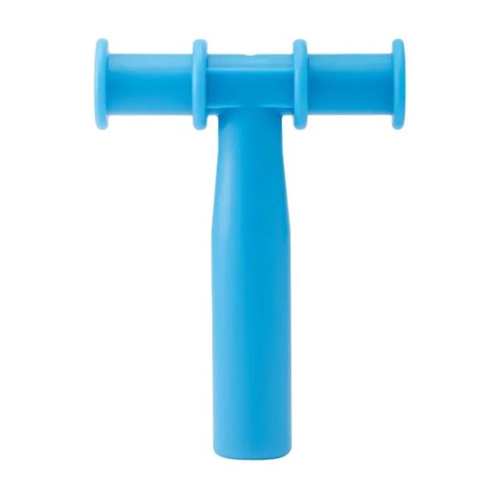 Gambar Teether Speech Delay Bentuk Huruf P Alat Terapi Telat Bicara Autis - T ( Biru )  dari Caramel Stuff_NEW undefined Tokopedia