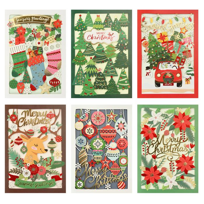Gambar Kartu Natal 3D Premium Christmas Card Kado Kartu Ucapan Greeting Card - 2504 RANDOM dari MadisonShop undefined Tokopedia