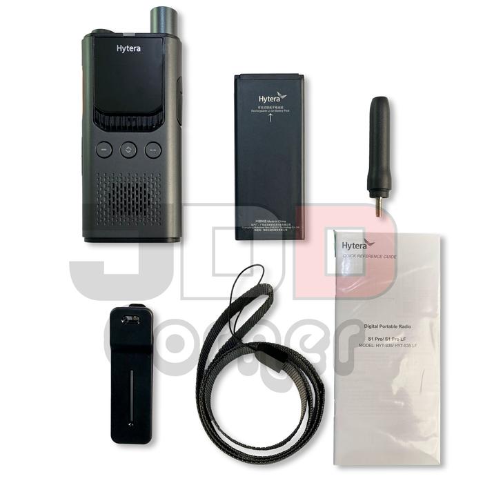Gambar HT Slim Hytera S1 Pro Metallic Grey HYT-S35 UHF 400 Digital DMR AMBE++ Type C ORIGINAL Garansi 1 Tahun HYTS35 Abu Kecil Walkie Talkie - Standard dari JDD Corner undefined Tokopedia