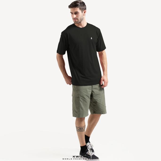 Gambar New! Kaos Basic Katun Tencel (TENCEL Cotton Modal) BLACK - LENGAN PENDEK, 2XL dari Kios Bajhil undefined Tokopedia