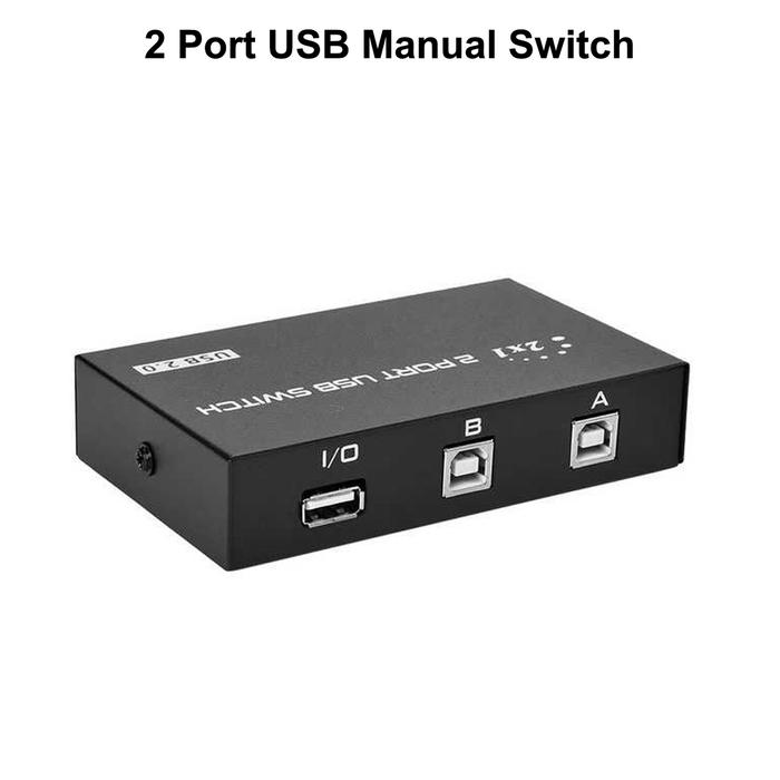 Gambar Manual Switch USB Printer 2 / 4 Port Sharing Switcher USB 2.0 Printer - 2 port dari Olshop Acc96 undefined Tokopedia