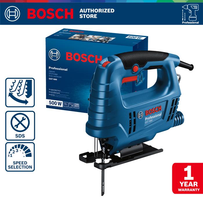 Gambar Bosch Jigsaw / Pemotong Kayu Listrik 68mm 500Wat GST 680 - GST 680 ONLY dari Bosch Tools Authorized MGK undefined Tokopedia