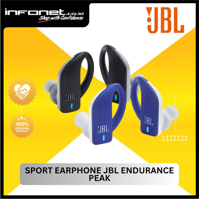 Gambar SPORT EARPHONE JBL ENDURANCE PEAK - Biru dari Infonet Official Store undefined Tokopedia