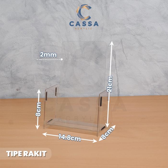Promo Rak Brosur Akrilik / Display Tempat Brosur Ukuran A5 - Rakit ...