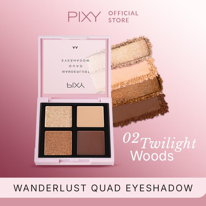 Gambar PIXY Wanderlust Quad Eyeshadow - Twilight Woods dari Pixy Official Store undefined Tokopedia