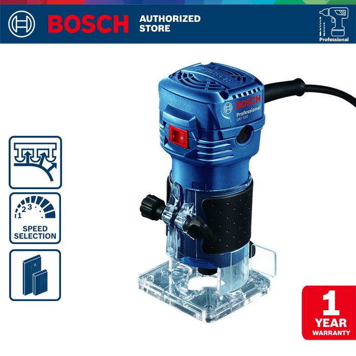 Gambar Bosch Mini Router / Trimmer Listrik 6mm 550Watt GKF 550 - UNIT ONLY dari Bosch Tools Authorized MGK Kota Administrasi Jakarta Barat Tokopedia