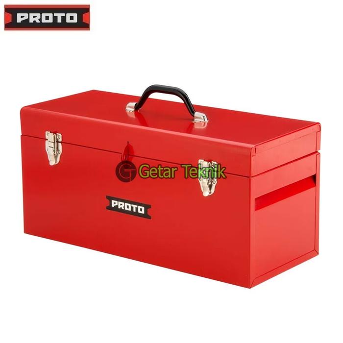 Gambar Tool Box Besi 20 inch Proto J9975R Double Latch General Purpose dari Getar Teknik undefined Tokopedia