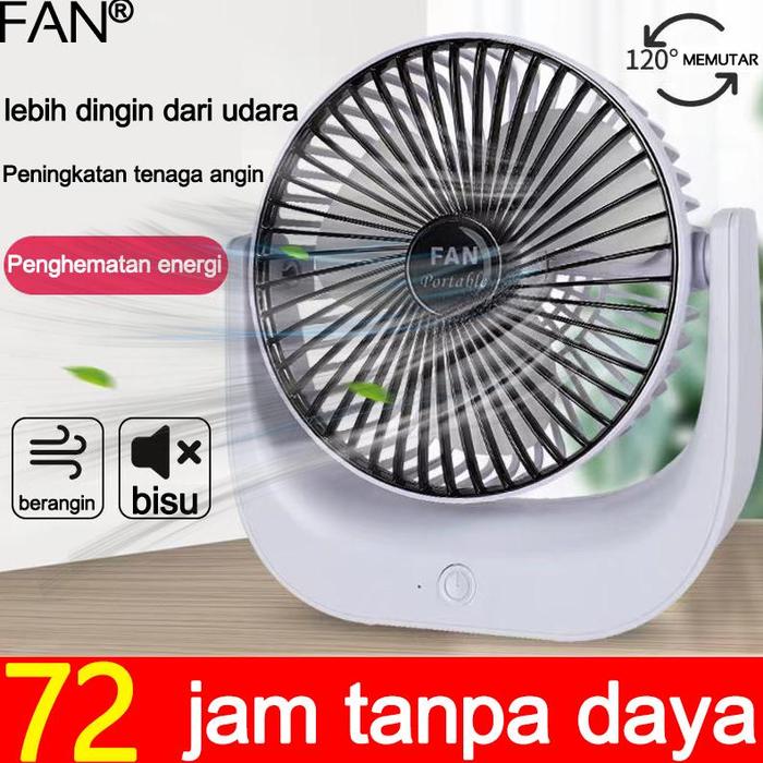 Gambar Bisa Dipakai Seminggu Qishun Kipas Angin Mini Portable Kipas Angin Cas Tahan 24 Jam Kipas Angin Portable Sudut Lebar 120 ° Penyesuaian Tiga Kecepatan Ukuran Besar Usb Rechargeable Kipas Mini Portable Charger Kipas Angin Mini Yang Di Cas Usb Mini Fan - Putih Pucat dari Pasar Malio undefined Tokopedia
