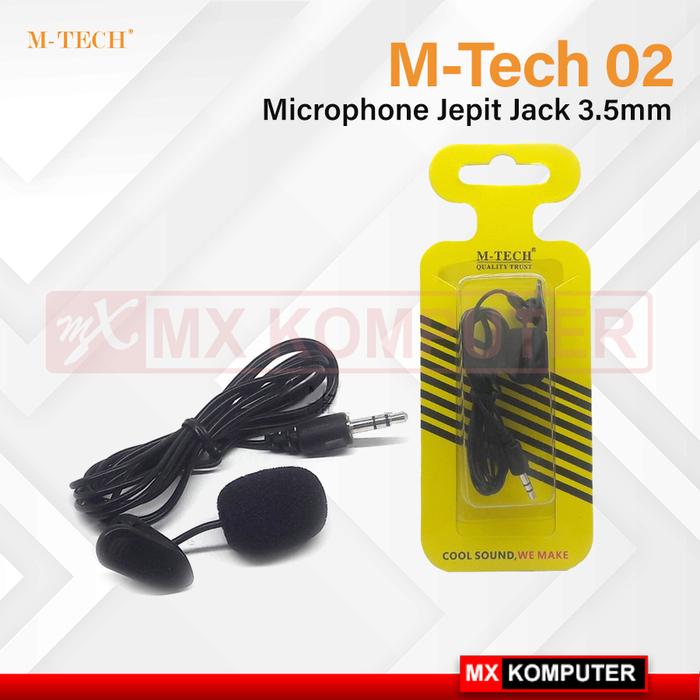 Gambar M-Tech 02 Mic Microphone Jepit Jack 3.5mm dari MXKomputer_NEW undefined Tokopedia