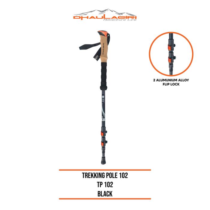 Gambar Dhaulagiri 102 Trekking Pole UL Ultralight Walking stick hiking tongkat pendaki gunung trekpole Dhaulagiri TP102 camping tarp tent TP 102 bukan naturehike black diamond Leki taffsport - Hitam dari PERALATAN CAMPING GROSIR undefined Tokopedia
