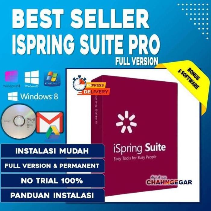 Gambar iSpring Suite 10.2.1 Full Version | Download Aplikasi Windows / MAC Untuk Komputer PC Laptop Dekstop - iSpring 64 bit dari Istiq Apps undefined Tokopedia