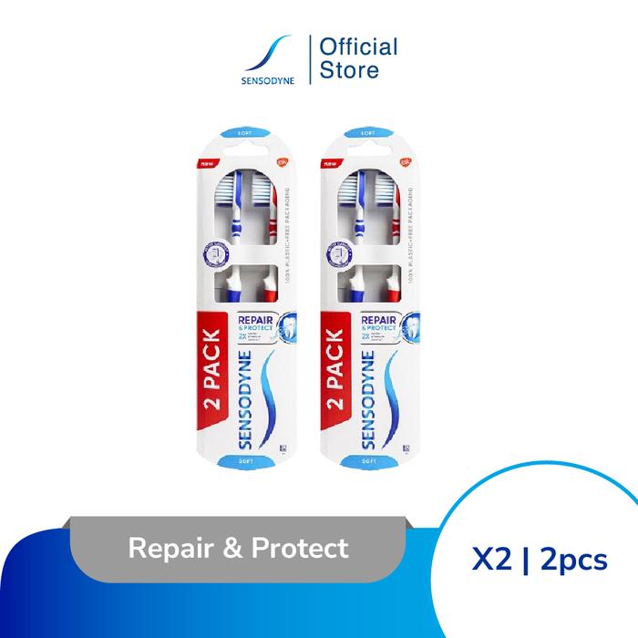 Gambar Sensodyne Toothbrush Repair & Protect Bulu Soft 2x2s [TWINPACK] dari Sensodyne Indonesia undefined Tokopedia