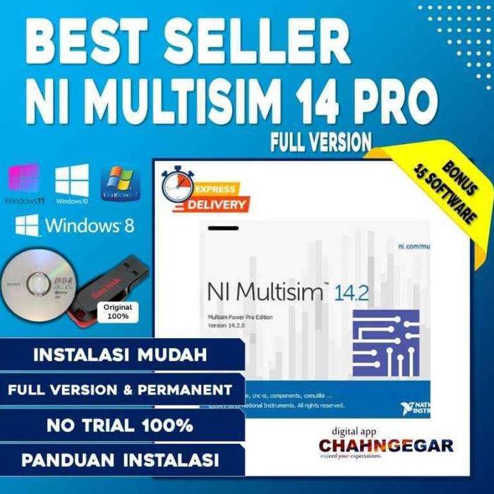 Jual Ni Multisim 14.2 Profesional Circuit Simulator Full Version ...