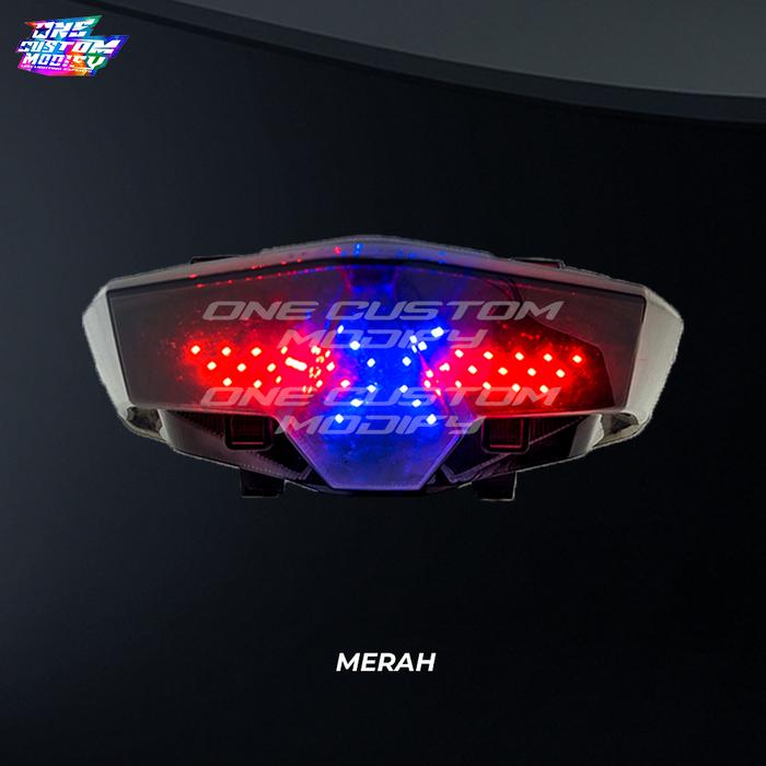 Gambar Stoplamp Running X Mode Vario 125 150 New Lampu Rem LED Motor Variasi One Custom Modify - Merah, 8 MODE DIAM dari One custom modify undefined Tokopedia