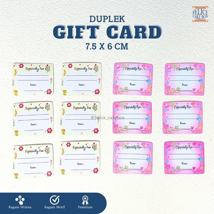 Gambar GIFT CARD / THANK YOU CARD dari Felice Cake Box undefined Tokopedia