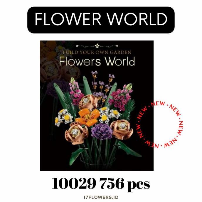 Gambar Hot Sale FLOWER BOUQUET LEGO LOOKALIKE 754 PCS HADIAH PACAR - green sunflower dari Gift Hampers ID undefined Tokopedia