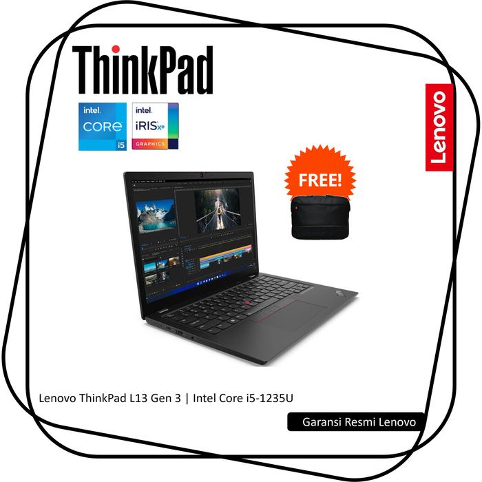 Jual Lenovo ThinkPad L13 Gen 3 i5-1235U RAM 8GB 512GB SSD Win11Pro