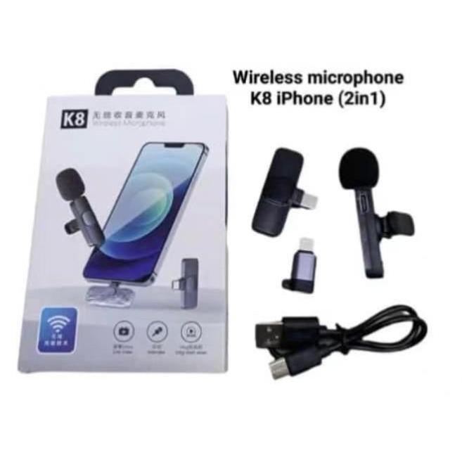 Gambar JE.ID Mikrofon Mini Portable High Sensitivity Mic Memudahkan Merekan Suara Dari Jarak Jauh Mic Wireless Dengan Desain Clip On Yang Mudah Dijepit - LIGHTINGIPHONE dari JE Living Store undefined Tokopedia