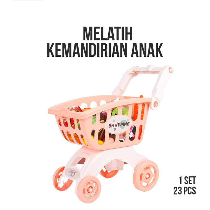 Gambar Beiens Shopping / Cart Toy / Trolley mainan Keranjang Belanja Anak dari MITRA MAJU MM GROSIR undefined Tokopedia