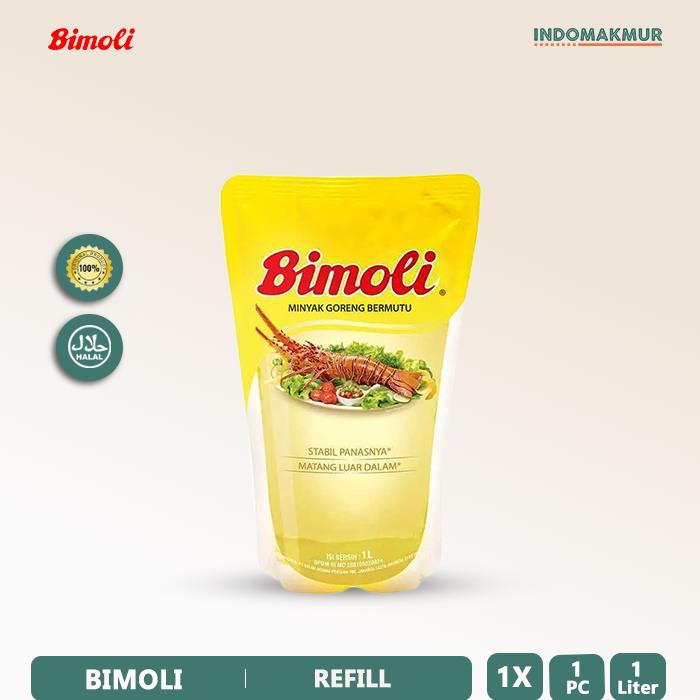 Gambar Minyak Goreng Bimoli - Refill - Pouch - Botol - 1L REFILL dari INDOMAKMUR. undefined Tokopedia