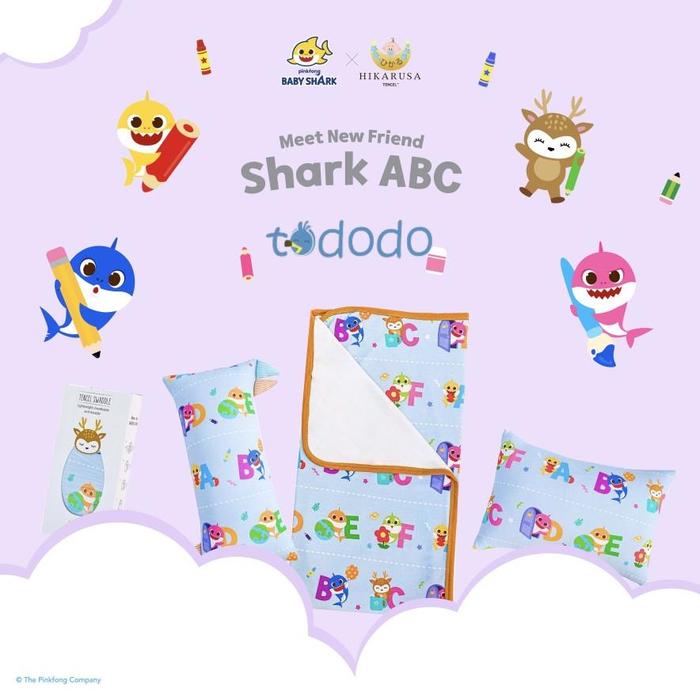 Gambar [NEW] BANTAL / GULING ANAK BAMBOO TENCEL HIKARUSA X BABY SHARK JUMBO SIZED - SHARK ABC, Bantal dari Nanda Aurealia Sale undefined Tokopedia