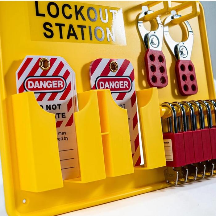 Jual Lockout Tagout Station With LOTO Devices. Lock Out Tag Out Kit ...