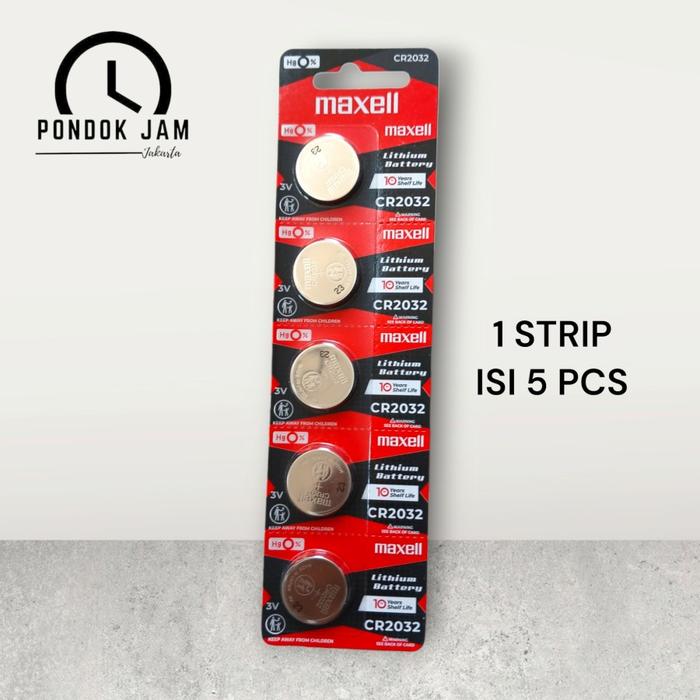 Gambar BATERAI MAXELL CR2032 ORIGINAL LITHIUM BATTERY 3 VOLT - Lembaran dari Pondok Jam SMI undefined Tokopedia