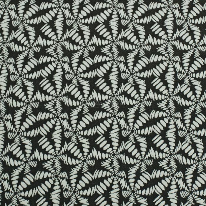 Gambar Jacquard Strech Palm Leaves Tropical Knit Putih Hitam (Pronto Moda)* dari ProntoModa undefined Tokopedia