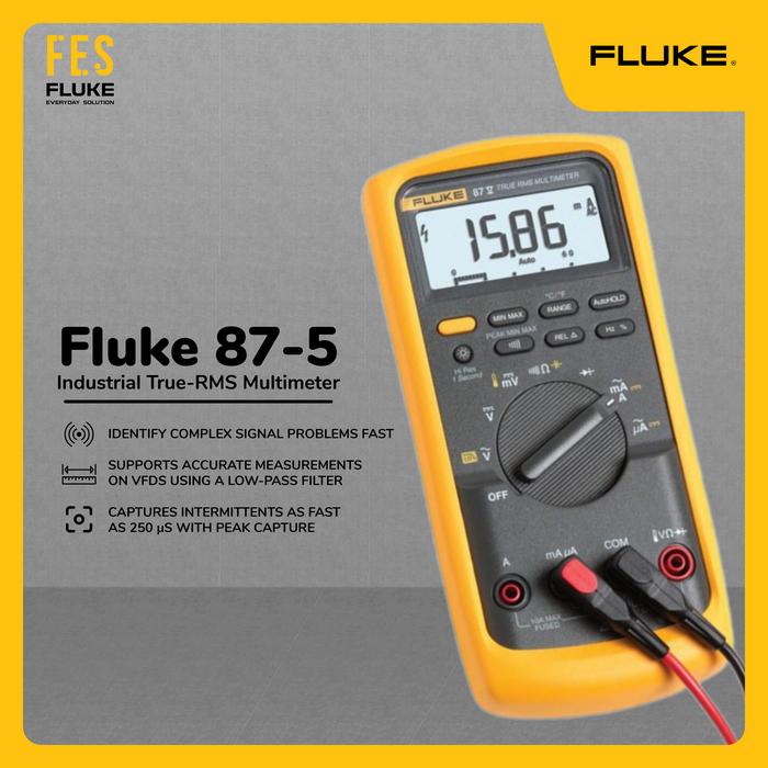 Gambar Fluke 87-5 Industrial True-RMS Multimeter dari Fluke Solution Indonesia undefined Tokopedia