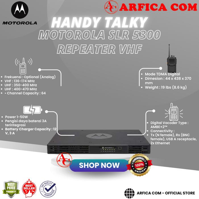 Jual Repeater Digital Motorolla Mototrbo SLR 5300 SLR5300 VHF