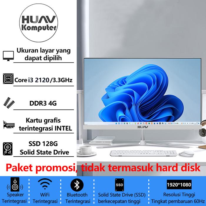 Gambar Huav Komputer Full Set All-in-One PC Baru, Prosesor Core i3/i5, RAM 8G, SSD 256G, Inci Pilihan, Untuk Rumah, Belajar, Kantor, gaming dan Hiburan,  Konfigurasi tinggi,Gratis Mouse + Keyboard - i3-2120/4G+128G, 19 inch dari HUAV PC undefined Tokopedia