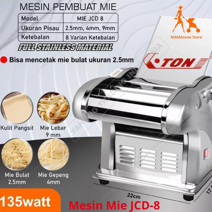 Gambar Mesin Mie Listrik JCD 8/Mesin Pembuat Mie , Pangsit, Molen , Pasta - JCD 8 dari M@M@zone Store undefined Tokopedia