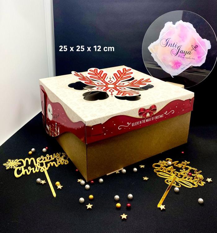 Gambar MERRY CHRISTMAS KOTAK/BOX NATAL/KOTAK HAMPERS ALL VARIAN - 1 dari intijayabaking undefined Tokopedia