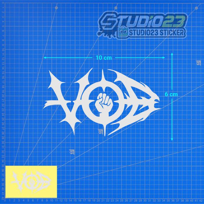 Gambar Stiker Cutting Voice Of Baceprot VOB Logo Hologram - VOB/Putih dari Studio23 Sticker undefined Tokopedia